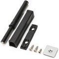Black Push-to-Open Style Touch Latch — Screw-Mount for Self-Closing Hinges, Cabinet Doors, Soft Close Magnetic Latches, On Cabinets Hardware (Replace for Blum Tip Systems)
