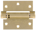 Hardware Essentials 851962 Adjustable Square Corner Satin Brass Spring Hinges 3-1/2"