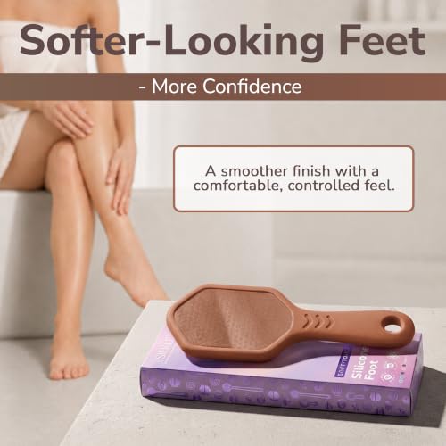 SILKLE Nano Glass Foot File - Foot Callus Remover for Feet & Foot Scrubber - style: Brown