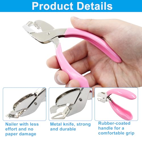 Pink Staple Remover Tool Heavy Duty - color: Pink