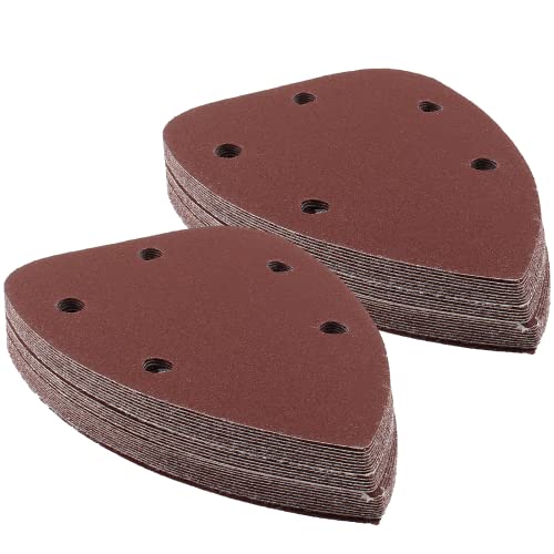 25 Pcs Mouse Detail Sander Sandpaper, 180 Grit, 5 Hole - size: 180 Grit - 25 Pcs