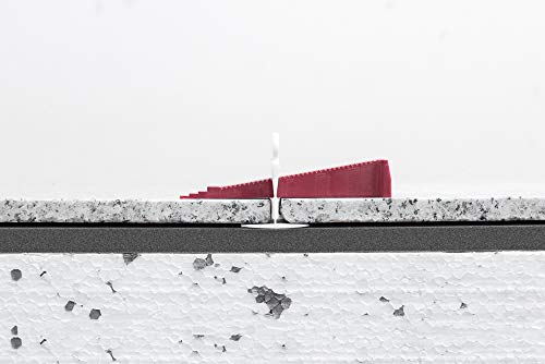 T-Lock TM 1/8" (3mm)" PERFECT LEVEL MASTER TM Professional" Anti lippage" Tile leveling system - (spacers only), Red wedges not included and sold separately! (250 Clips) - size: 250 Clips