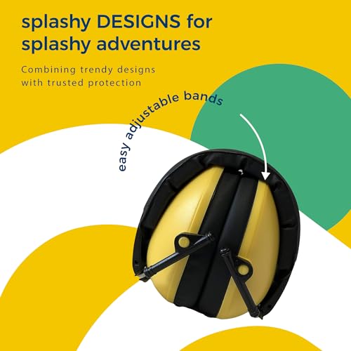 BANZ Kidz Earmuffs 2 Years & Older - Loud Noise Cancelling, Size Adjustable - color: Gold