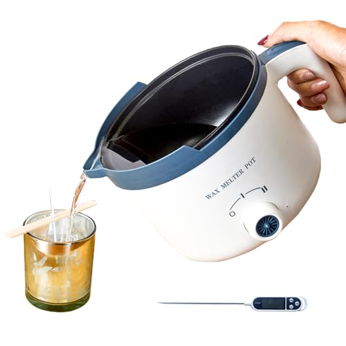 Ksedcon Electric Wax Melter for Candle Making with Pouring Spout, Non-Stick Small Candle Melting Pot - size: wax melting pot kit 1pcs