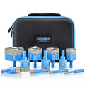 11-Piece Vacuum Brazed Diamond Hole Saw Kit, 6-65mm - size: SET2-6/8/10/20/25/28/32/35/45/50/65MM
