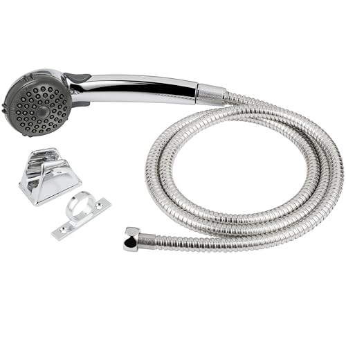 Dura Faucet DF-SA400K-CP RV Handheld Shower Head Hose Kit (Chrome) - color: Chrome Polished, size: Full Kit