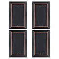 Metal Wall Plate for Electrical Outlets, Applicable to Single Blank, 4 Pack - size: single Blank