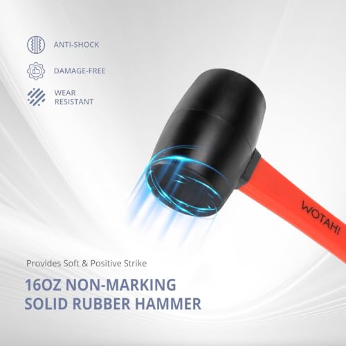 16 oz Rubber Mallet Hammer