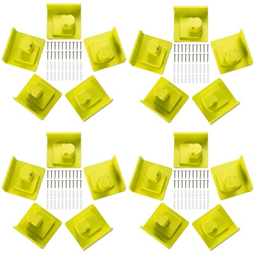 20 Pack Tool Holder Compatible with Ryobi 18V Wall Mount Plastic - size: 20 Pack