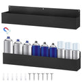 2 Pcs Magnetic Aerosol Spray Can Holder, 24.02 x 3.15 x 4.33 Inch, Black - size: 24.02 x 3.15 x 4.33 Inch