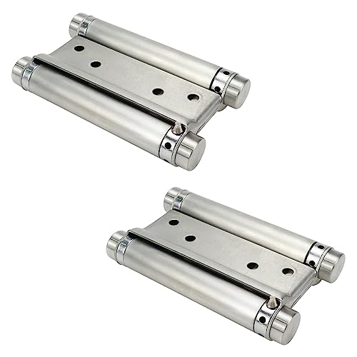 4 Inches Double Action Spring Hinges 1 Pair, Fit 1.1 Inch Thick