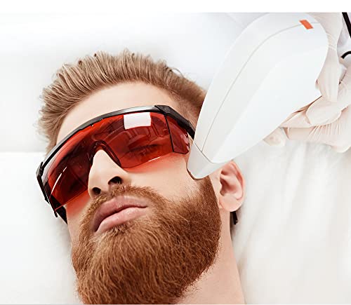 190nm to 560nm Laser Safety Glasses, OD4+ Laser Glasses Eye Protection - color: Orange&black