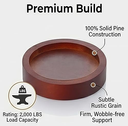 Lufia Solid Pine Wood Bed Risers 1 Inch Lift, Durable Furniture Risers for Beds, Sofas, Desks - Stylish Design, Easy Install, 2,000 lbs Capacity (1 Inch) - size: 1 Inch