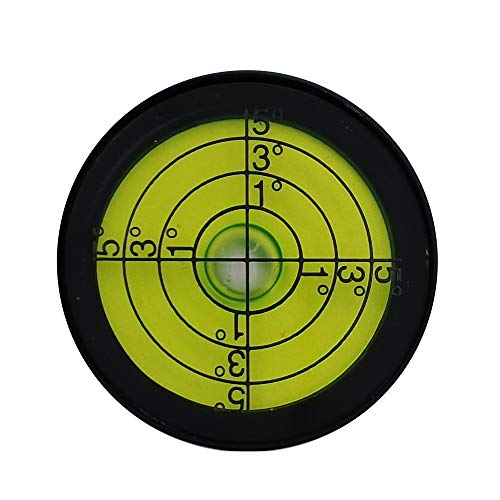High Precision Horizontal Bubble Cardan Level Horizontal Bead Leveler Round Bubble Spirit Level Diameter 30mm (Green) (30X10mm（With magnetic)) - size: 30*10mm（With magnetic)