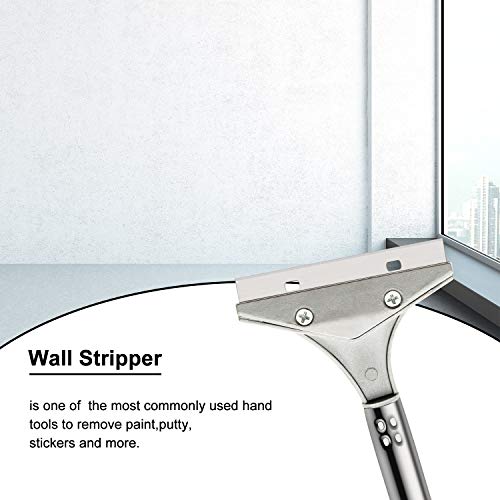 Mudder 4 Inch Razor Blade Scraper Tool Floor Wallpaper Paint, Black, 3 Pcs - color: Black