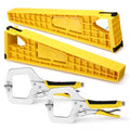 2 Pcs 11" Drawer Slide Jig and 2 Pcs 3" Face Clamps for Cabinets Drawers Desks Furniture Drawer Installation Tool Set Easy Alignment Mounting Hardware Kit Install Cabinet Slides- Set of 2