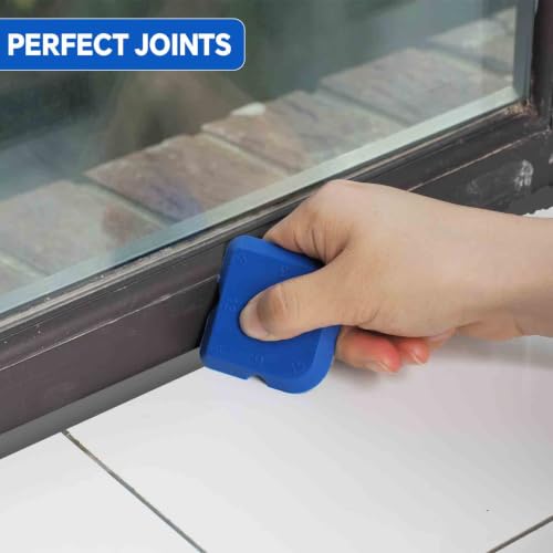 5Pcs Silicone Caulking Tools Compatible with Sealant Grout Finishing Sealing Blue Caulk Tool Kit