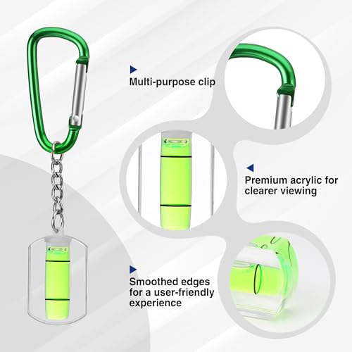 WORKPRO 3-Pack Mini Pocket Tool Spirit Level with Keychain - size: Mini