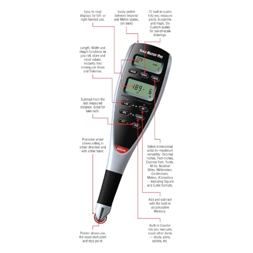 Calculated Industries Scale Master Pro 7.3-Inch Digital Plan Measure (6025)