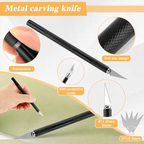 Wallpaper Smoothing Tool Kit with Sponge Seam Roller, Includes Big Smoothing Squeegee, Cutting Tool for Peel and Stick on Contact Paper, Wallpaper Car Wrap Vinyl Window Tint Glass Film(16pcs/set)
