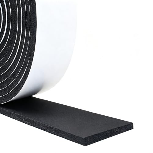 DGSL Foam Weather Stripping, 2" x1/4", 13Ft Door Window Seal Tape - size: 2In x 1/4In x 13Ft