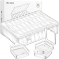 Bead Organizer and Storage Box, 30Pcs Small Clear Plastic Storage Containers 1 Large Craft Organizer Box 1 Sheet Label Sticker, Mini Storage Box for Jewelry Making Diamonds Arts Screws Seeds - size: 1 Pack - 30 Pcs (2.16" x 2.16" x 0.78")
