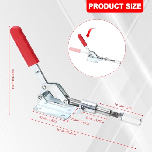 2-Pack, 303E Push Pull Toggle Clamp, 1,000 lb Holding Capacity - style: 303E,2PK