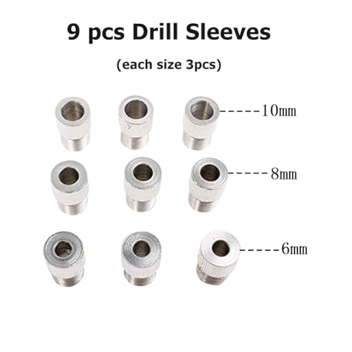 Self Centering Dowel Jig with 6/8/10mm Positioner Locator - color: Red(metric)