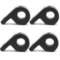 4 Pcs LED Light Bar Mounting Brackets, 0.75" 1" 1.25" Tube Clamp, Automotive Aluminum Mount Mounts for ATV UTV Roof Rack Bull Bar Fog Lights, Black - size: 4PCS 0.75“-1.25" Clamp Kit
