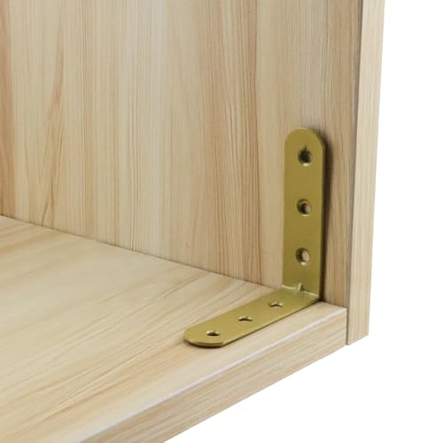 Wealrit 2.63" L Shape Bracket Corner Braces 20PCS,Gold Right Angle Bracket - size: 2.63"