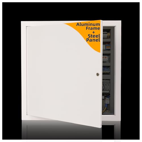 Metal Access Panel for Drywall - 10x10 inch - Wall Hole Cover - Access Door | 10x10" Wall Ceiling Access Panel for Plumbing/Drywall/Attic Door,Thicken 1mm Steel&Aluminum Frame,Outer Size 11.5"x11.5" - size: 10"Wx10"H