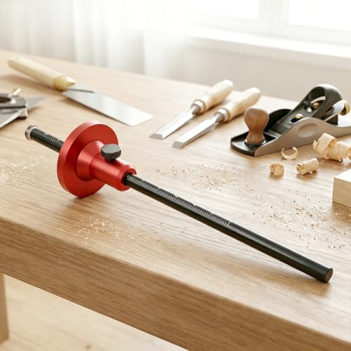 Wheel Marking Gauge for Woodworking, Precision Micro Adjust Fine Thread with Locking, Inch and Metric Scales, Aluminum Alloy Carpentry Tool for Dovetail and Mortise