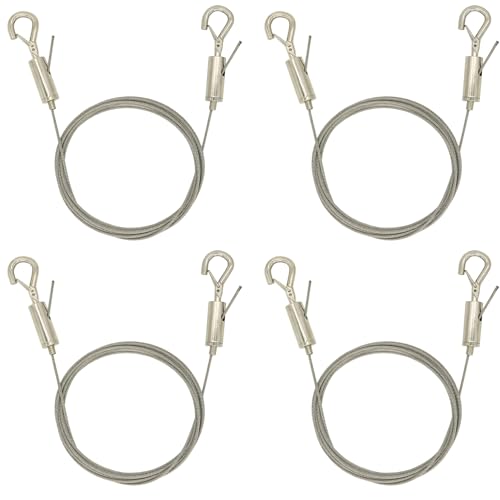 Picture Hanging kit,Mirror Hanging kit Adjustable Heavy Duty with Wire Hardware for Frame Mirror: 78 inch *1/16 50LB 4pack - size: 4 Pack