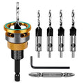 Countersink Drill Bit Set with Depth Stop 4PCS