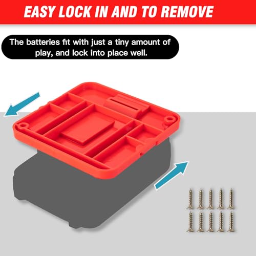 Battery Holder Compatible for Craftsman V20 20V Battery - size: 5 PACK，fit for CMCB204 20V Battery