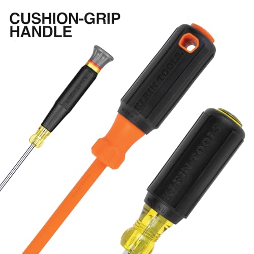 Klein Tools 85850 9-Piece Electrician Tool Set with (3) Phillips, (3) Slotted, (1) Screw-Holding Driver, (2) Insulated Drivers - Phillips and Square, Cushion-Grip Handle - size: 9-Piece