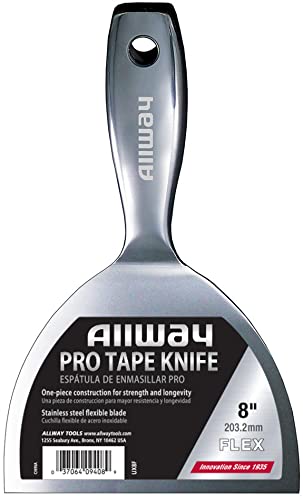 ALLWAY UX8F Premium One-Piece Flex Stainless Steel Joint Knife, 8" - size: 8"