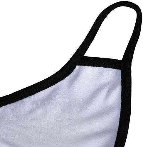 Black Dust Face Mask - All Cotton - Reusable Cloth Comfy Fabric Mask | for Adults Women Outdoor Sport Travel, Washable Breathable Half Face Cloth Mouth Masks with Earloop - color: Pack 8 Black