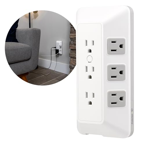 GE 9-Outlet Surge Protector, Multi Plug Outlet Extender, Wall Tap - style: 9 Outlet