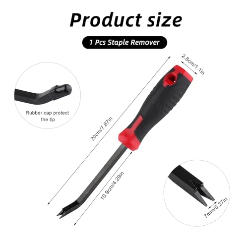 Heavy Duty Staple Remover Tool,Upholstery Stapler Puller for Furniture,Carpet,Wood and Flooring, Ergonomic Staple Lifter for DIY,Construction,Upholstery Repair,Craft Projects,Industrial Staple Lifter
