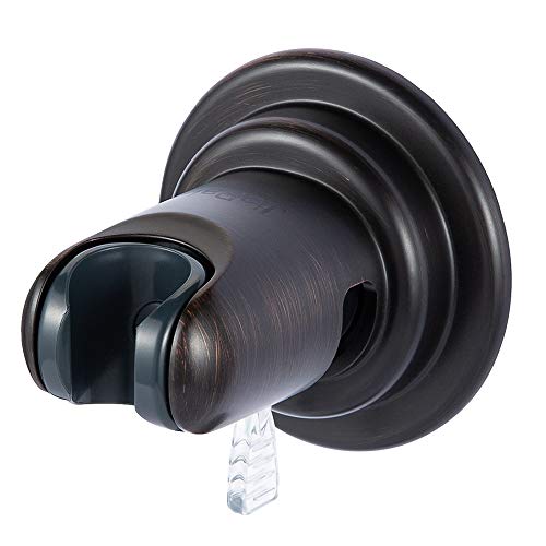 JiePai Suction Cup Shower Head Holder-Adjustable,Oil Rubbed Bronze | 20° adjustable angle,Removable,No-drill wall mount,fits 3/4 handheld,Works on tile glass metal,For bathroom/RV - color: Adjustable Holder-Oil Rubbed Bronze