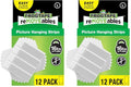 FrogTape reMOVEables Large Picture Hanging Strips, Damage-Free Removable Adhesive Wall Strips, Picture Hangers, Stick On Wall Mounting for Frames, Canvas, Home Décor, White, 12 Pairs (24 Pieces) - size: 12 Pairs (Pack of 2), style: Large