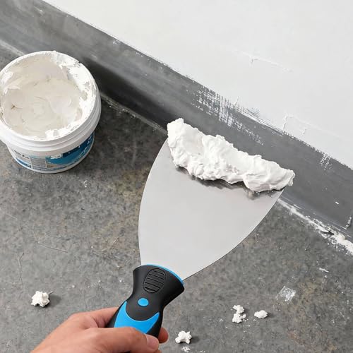 6 Pack Putty Knife Set – Stainless Steel Spackle & Paint Scrapers (1", 1.5", 2", 3", 4", 5") | Flexible Metal Scraper Tools for Drywall Repair, Wallpaper Removal, Plaster & Adhesive