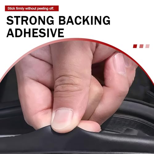 13Ft Car Door Rubber Seal Strip, V-Shape Self-Adhesive Seal Strip Soundproof Window Trim Molding, Car Window Weather Stripping Universal for sedan Truck SUV(Black)