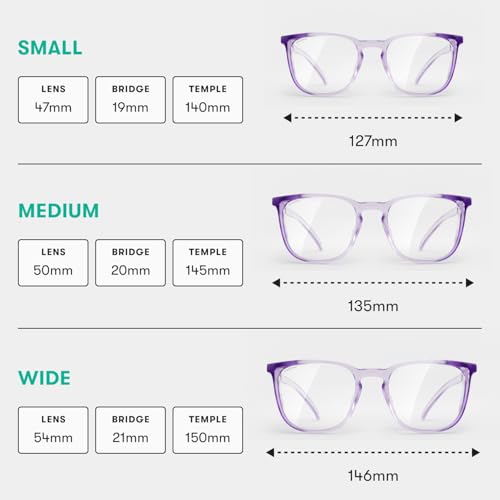 Stoggles Square Kids Fit Z87.1 Certified Polycarbonate Safety Glasses - color: Lilac, size: Small