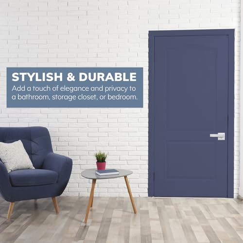 Delaney Kira Privacy (Bed/Bath) Door Lever Right-Hand Satin Nickel - color: Satin Nickel