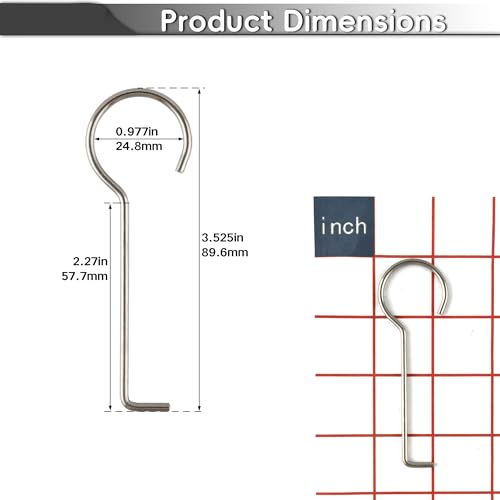 Stainless Steel Drain Key Lifting Hooks - Rustproof Drain Grate Puller for Shower, Bath, Sink Daily Cleaning & Maintenance (12 pcs)