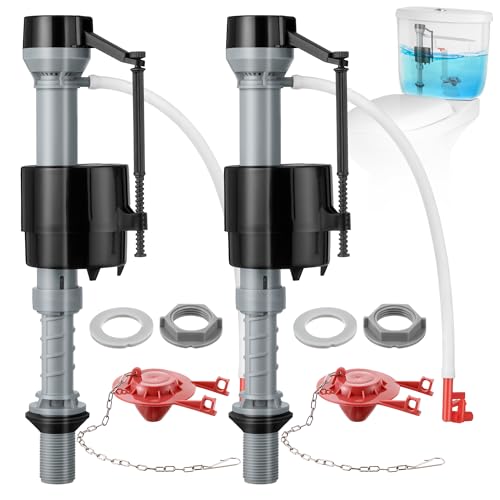 2 Sets Toilet Float Replacement Kit with 2 Inch Flapper Replacements