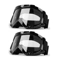 Professional Motorcycle Motocross Goggles 2-Pack Dirt Bike ATV - color: Clear Lens