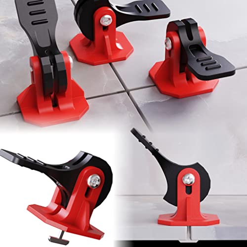 Tile Tools for Leveling Installation, Reusable Tile Leveling System, Floor Leveling Tools, Tile Leveling Clips Tile Spacers (100 Sets)